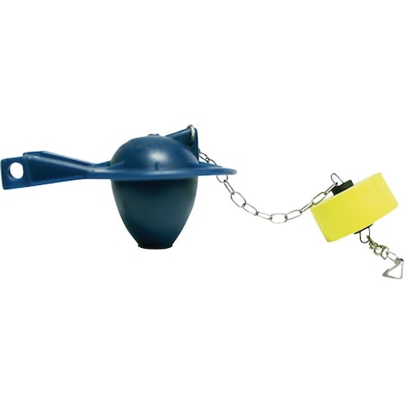 Korky Briggs Vacuity Toilets Rubber Flapper with Adjustable Float and Stainless Steel Chain 65BP